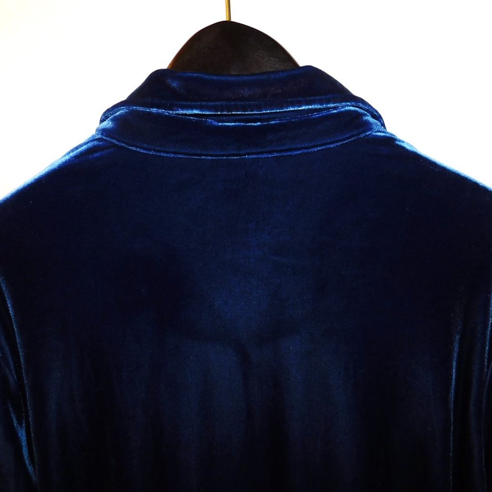 Freeport Studio Button Up Velour Top Size 2x - image 6